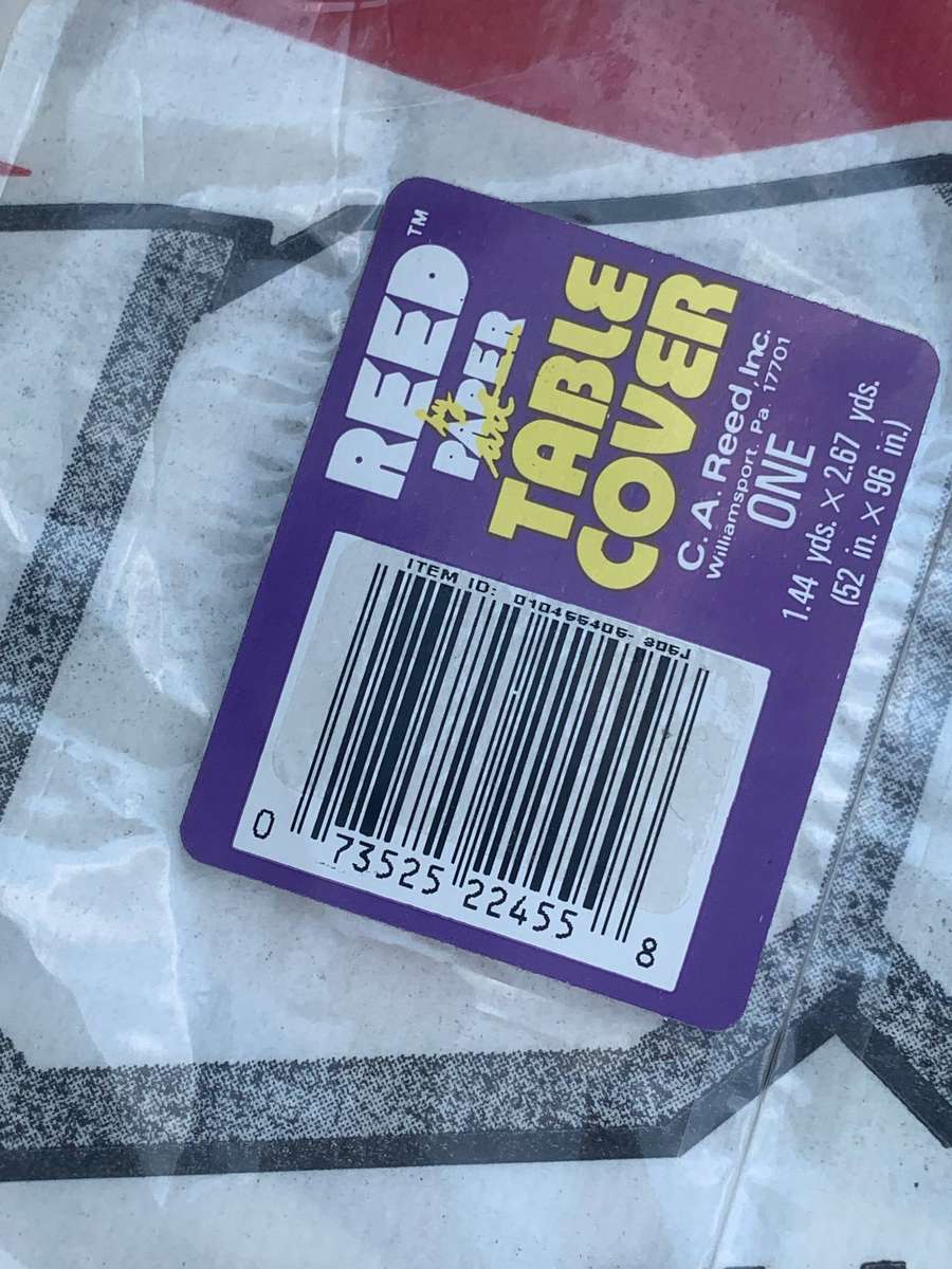 New Old Stock  Sealed Reed Table Cover  Vintage GI Joe - American Hero Branding  1991 Hasbro