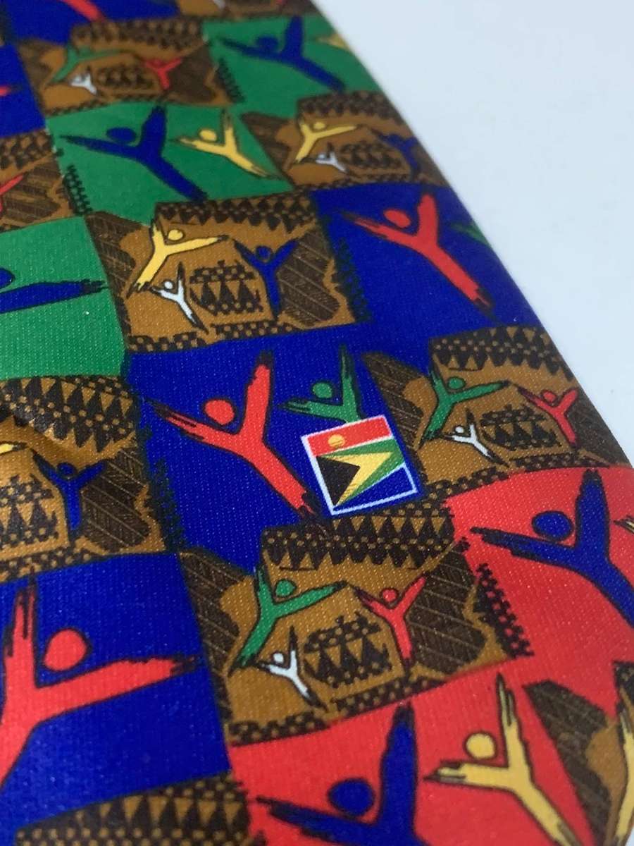 Rare! Silk Airline Tie  SAA Ndizani Boeing 747-300 - 96 Olympics Atlanta  Airways