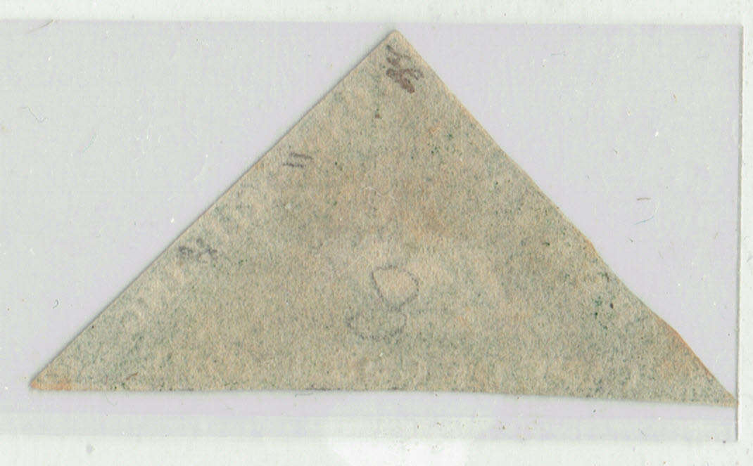 1855 COGH 1 shilling dark green used CC 8b CV RR20000