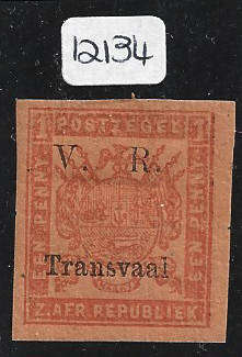 1879 TRANSVAAL 1st Br OCC 1d unused single RED on Orange paper with Cert ax Genuine
