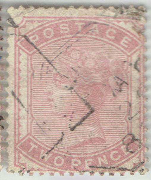 1880 GREAT BRITAIN Q Vic 2d in red used single SG168 CV GBP 40 (R920)