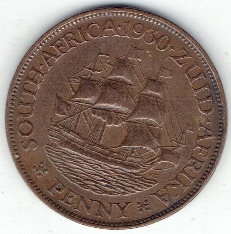 1930 UNION of S A 1 Penny in EF grade RARE in this grade