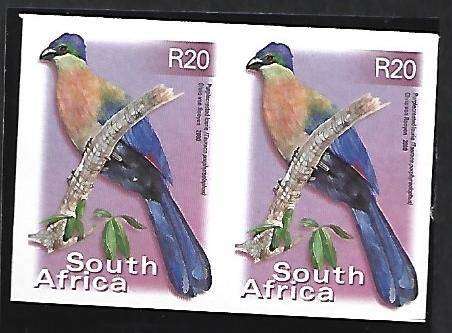 2000 R S A R20 imperf pair  MNH VERY SCARCE