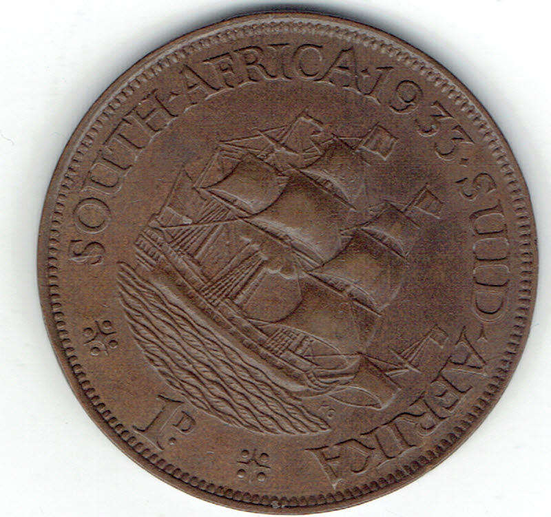 1933 UNION of S A 2 x 1 Pennies in VF and EF grades