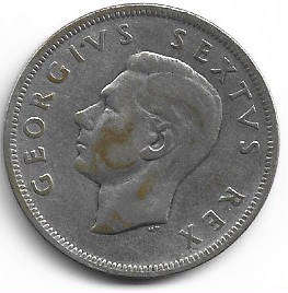 1955 UNION of S A silver Halfcrown in VF grade