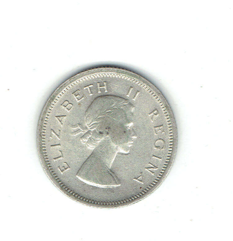 1960 Union of S A silver 6d in EF hrade