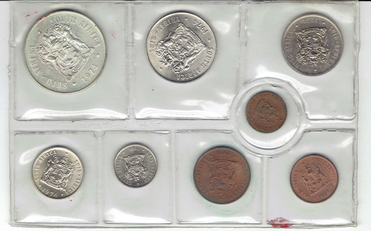 1974 R S A Mintpack issued by S A Mint in UNC grade