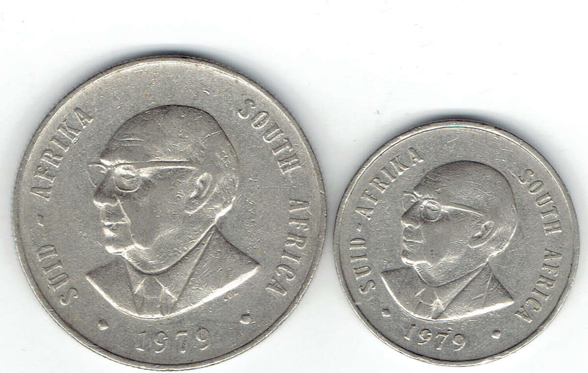 1979 R S A R1 and 20c in EF grade