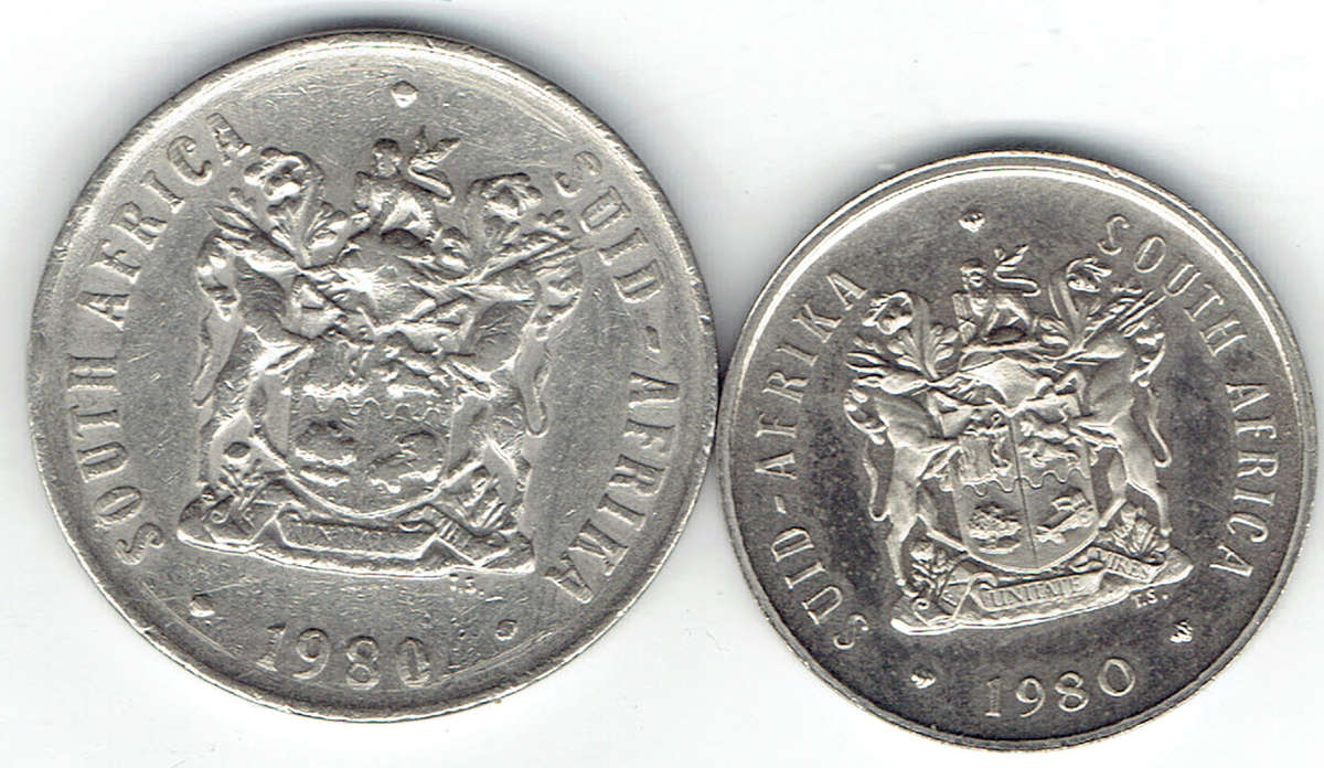 1980 R S A R1 and 20c in UNC grade