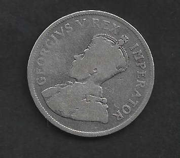 1924 UNION of S A Half crown 80% silver in G grade
