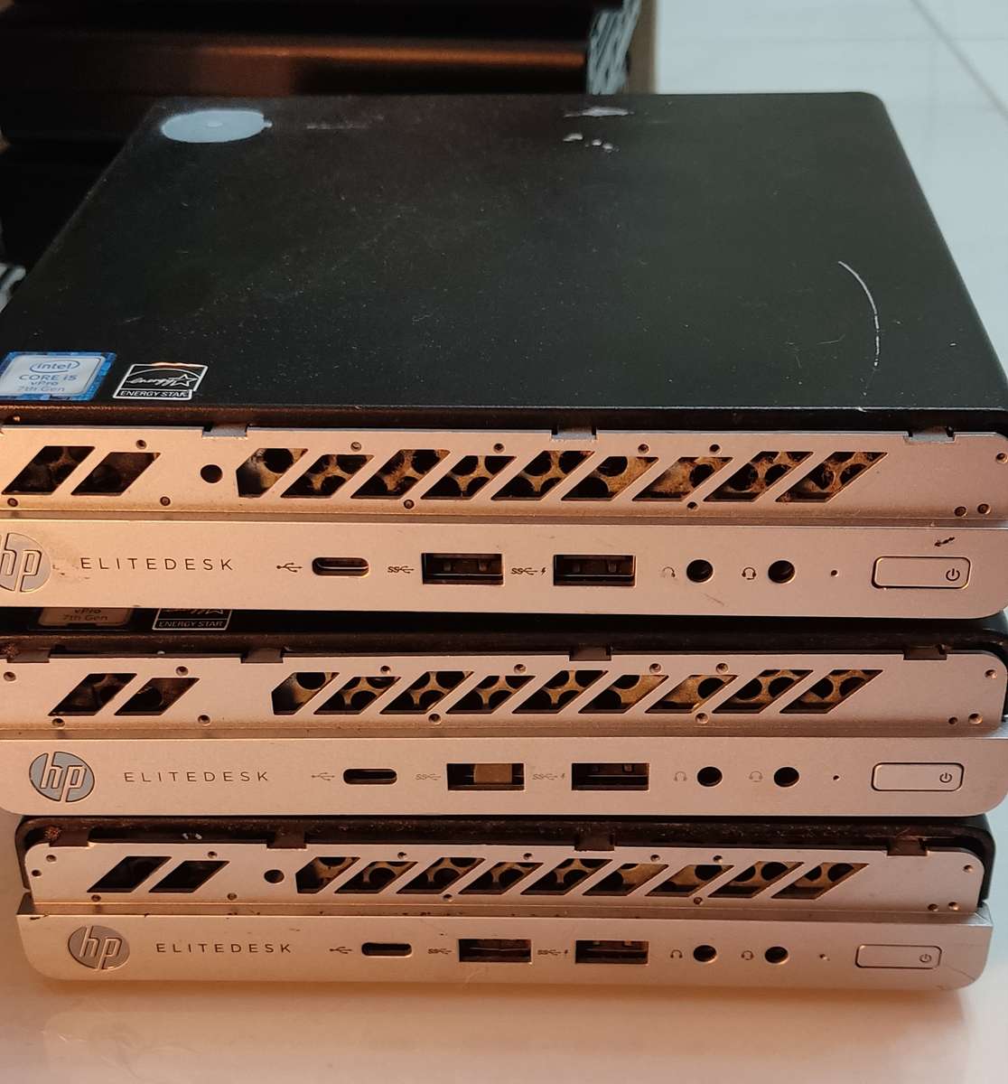 PC Desktops & AllinOnes 3x 7th Gen HP EliteDesk 800 G3 For Spares