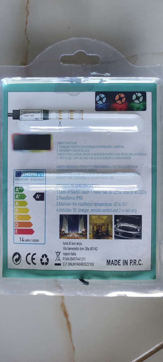 2m LED TV Strip Light - RGB