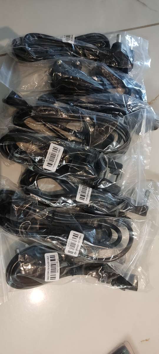 8x Computer power cables 1.5m (1 bid for all)