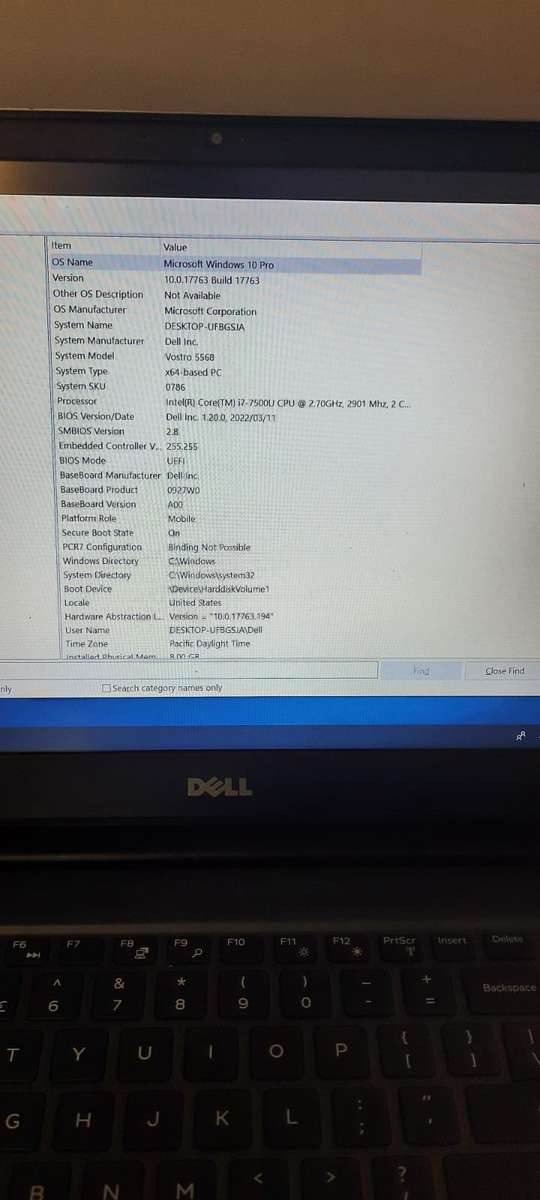Dell Vostro 5568 i7 7th gen