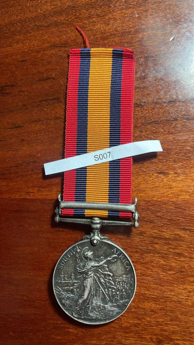 QSA - Queen South African Medal - Private 1336 Private L O'Keefe - Prince Alfred Vol Guard
