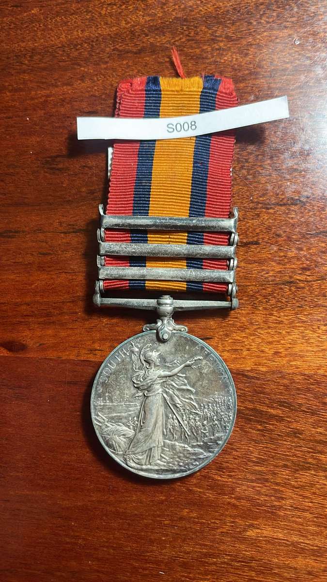 QSA - Queen South African Medal - Trooper E Vice - Nesbitt's Horse
