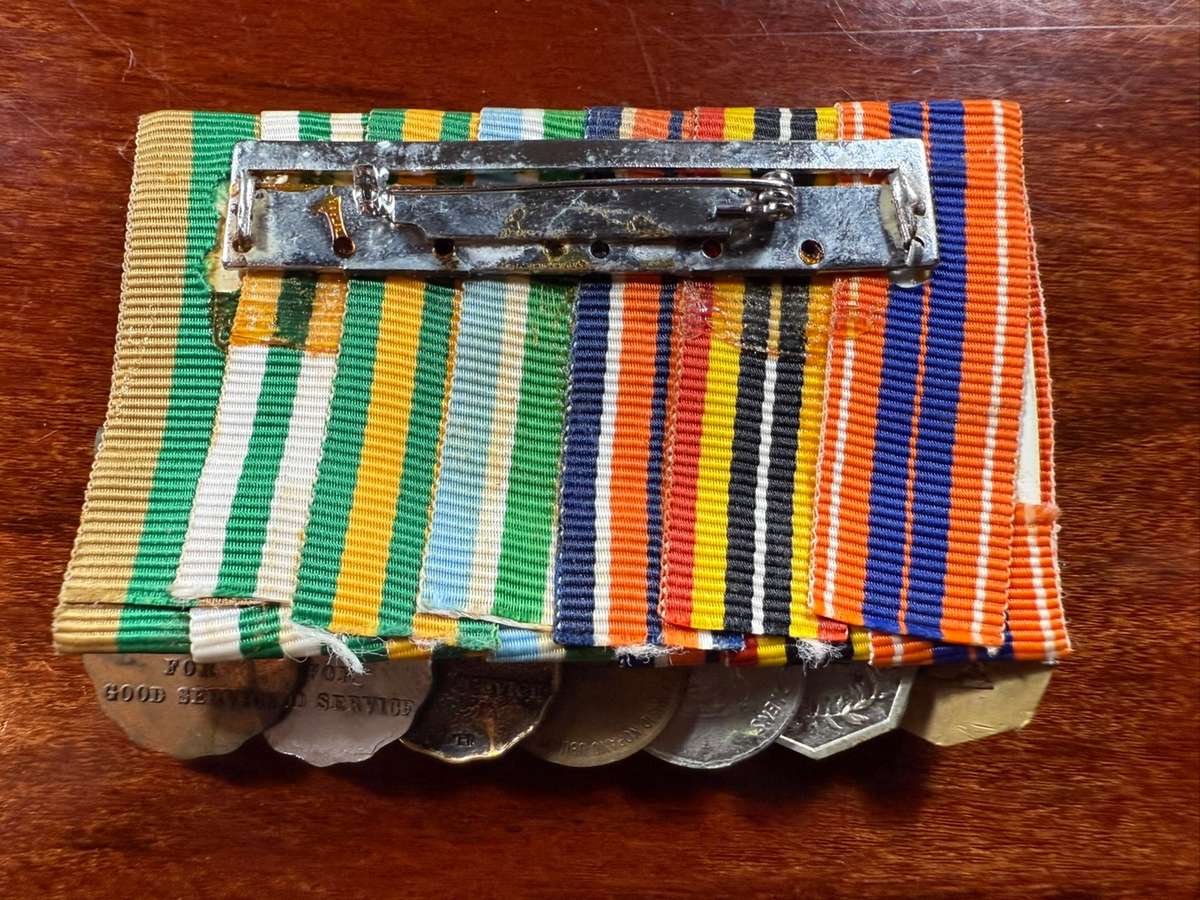 SADF Border War 7 medal group - full size + miniatures - South African Defence Force Good Service Me