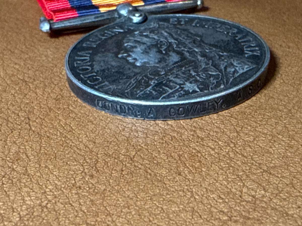 QSA - Queen South African Medal - Conductor A Cowley - 33A Company Army Service Corps