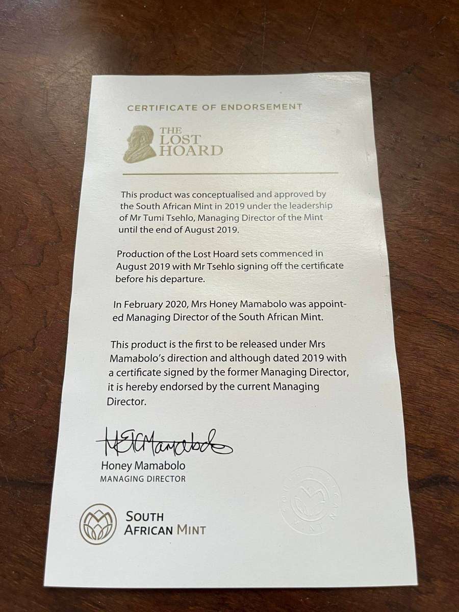The Lost Hoard Collector Set with Half Pond and 1/10oz Krugerrand Gold
