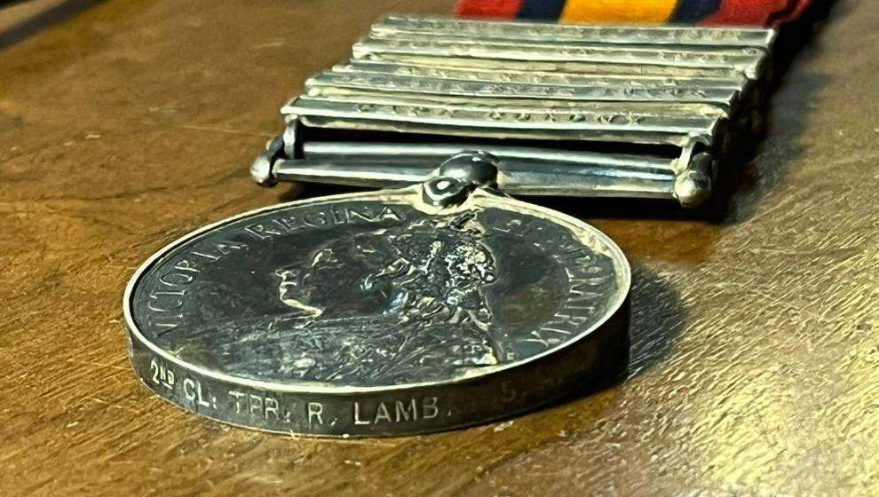 Queen South Africa Medal 5 BARS 2410 2nd Class Trooper R Lamb S.A.C.