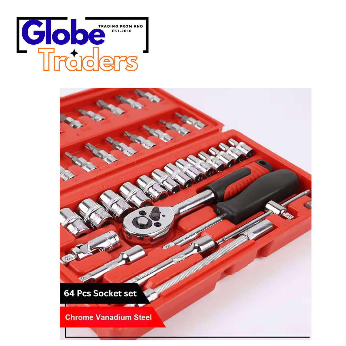Tools Set 46pcs 1/4-Inch Socket Set Car Vehicle Repair Set