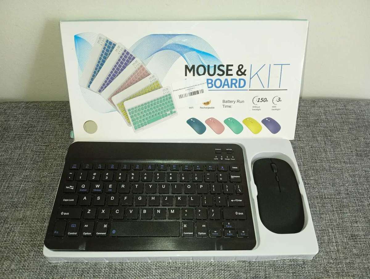 Rechargeable Ultra Slim Wireless Bluetooth Keyboard And Mouse Set