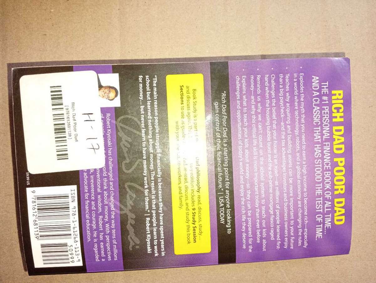 Rich Dad Poor Dad Book by Robert Kiyosaki