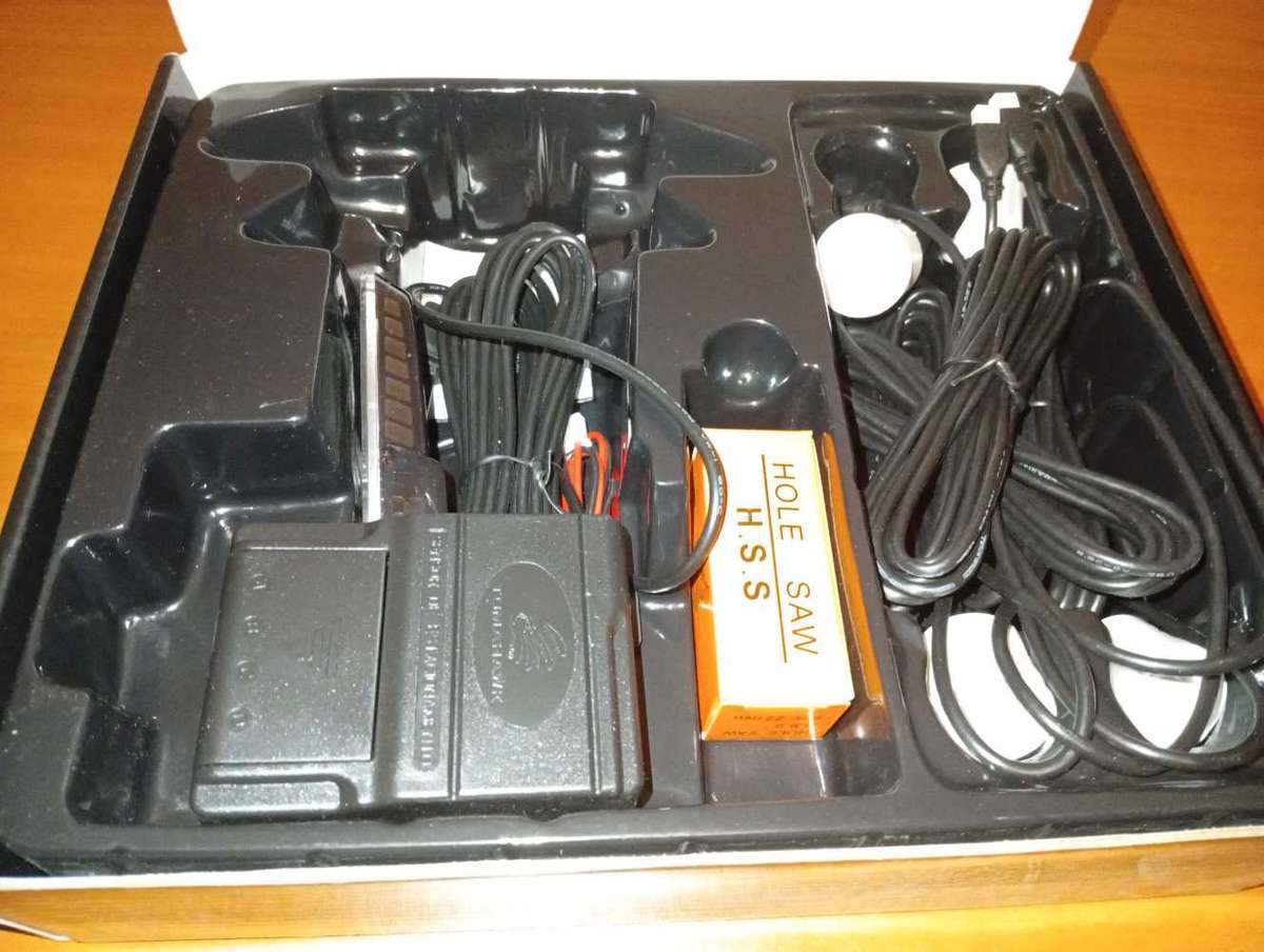 2 X TOMAHAWK-Car Parking Sensor Assistant White and Black