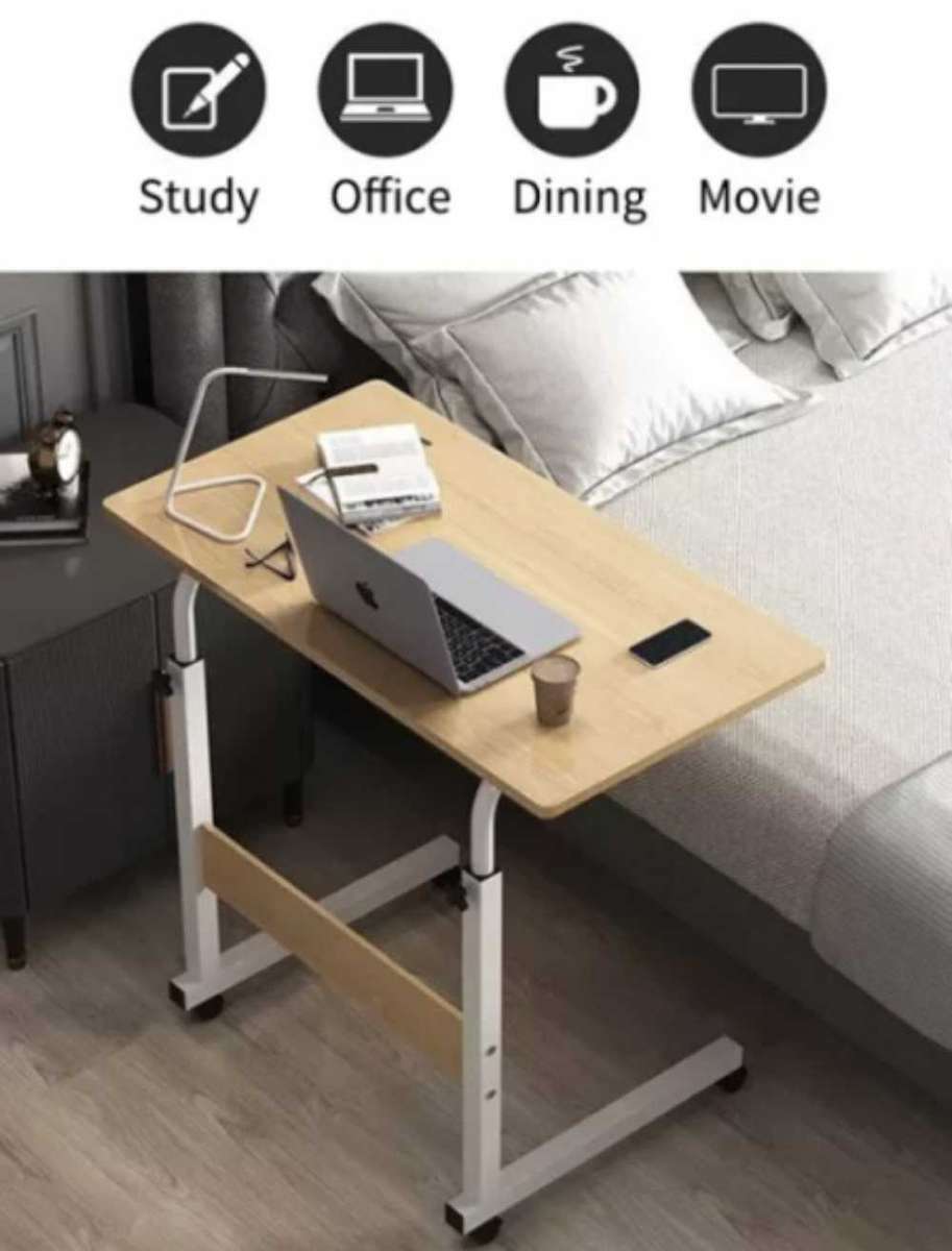 Portable Laptop Desk With Adjustable Stand & Wheels