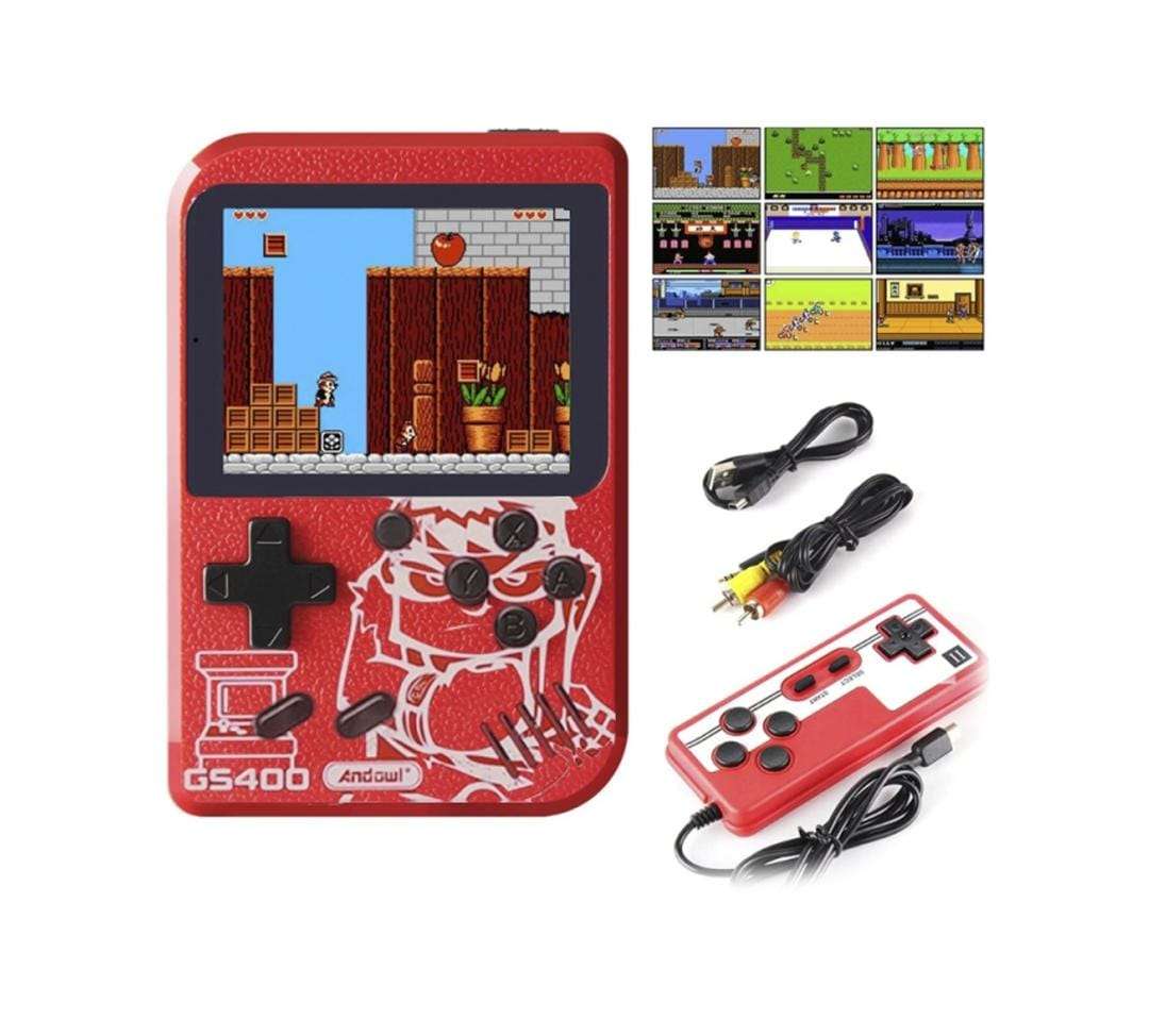 400 In 1 Game Console - Li-ion Battery + 400 Games + Up to Two Players  Andowl®