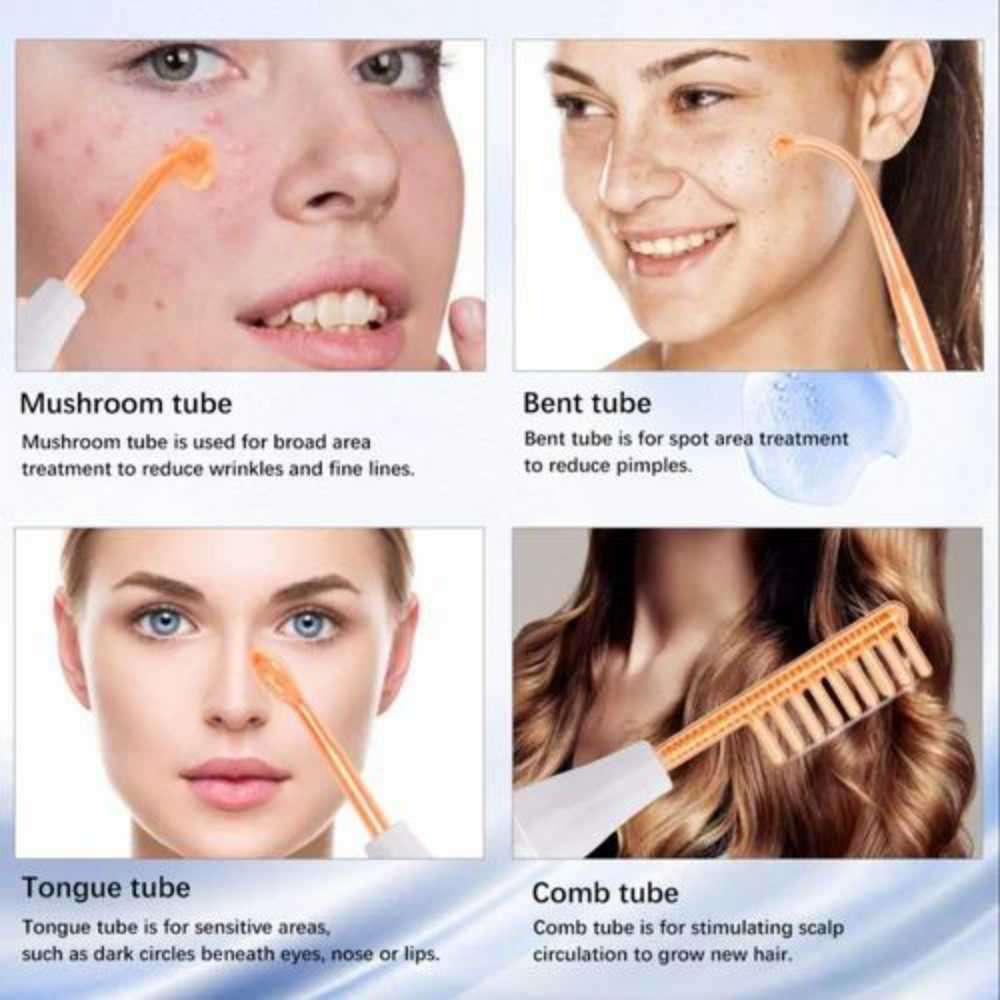 Portable High Frequency Machine For Acne Treatment Facial Wand