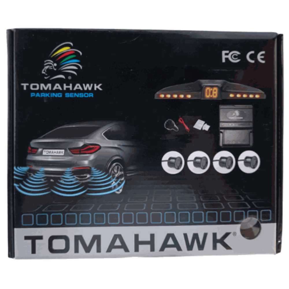 2 X TOMAHAWK-Car Parking Sensor Assistant White and Black