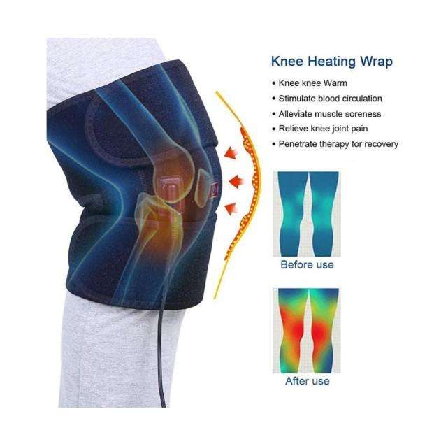 SECONDHAND USB Rechargeable Heating Pad Adjustable Pain Relief for Knees/Thighs/Arms