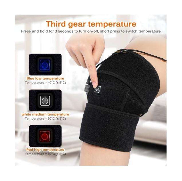 SECONDHAND USB Rechargeable Heating Pad Adjustable Pain Relief for Knees/Thighs/Arms