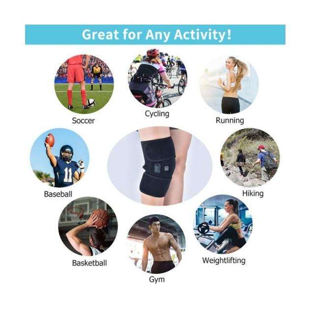 SECONDHAND USB Rechargeable Heating Pad Adjustable Pain Relief for Knees/Thighs/Arms