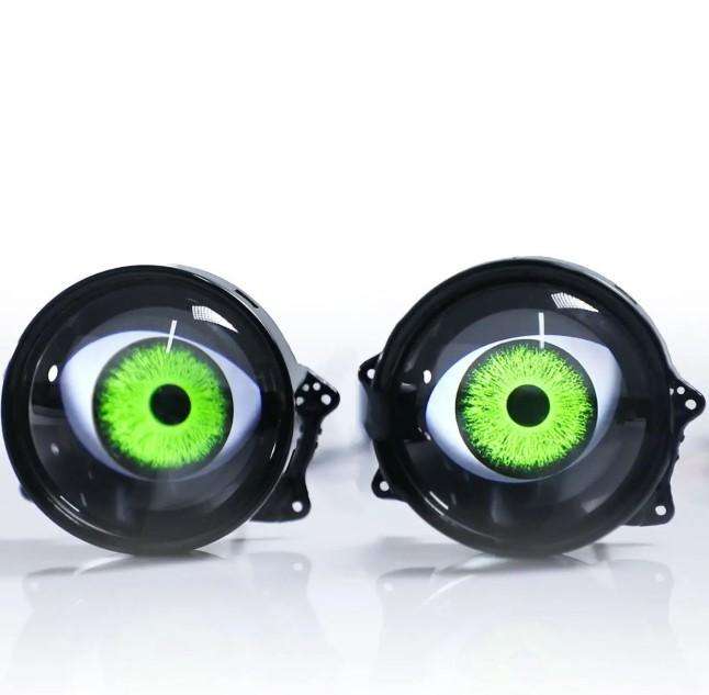 SECONDHAND Dynamic 3' Demon Eye Projector Lens GIMMICK Light With Remote - 2 Piece 12-36V