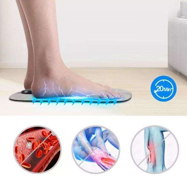 Rechargeable EMS Physiotherapy Wireless Muscle Stimulator Foot Massager