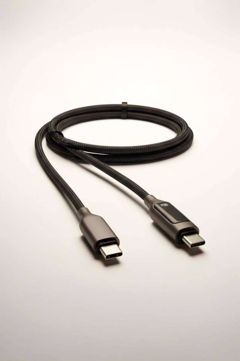 100W USB-C to USB-C Braided Cable 1.2m, 20V/5A, Fast Charging