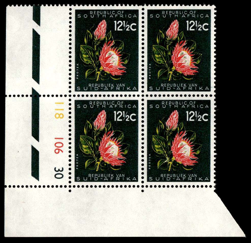 RSA 1961/05 Definitive Issue 12½c Cyl. No 118 106 30 *Wmk. CoA