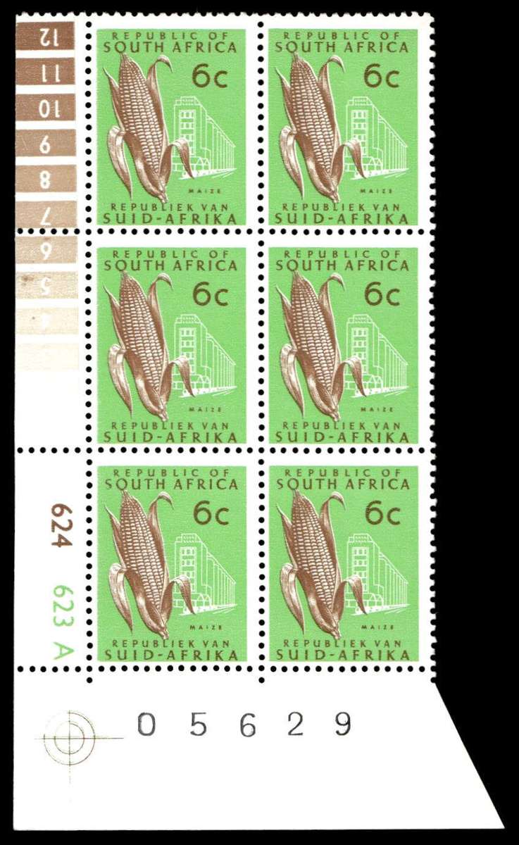 RSA 1974/07/22 Definitive Issue 6c Cyl. No 624 623A
