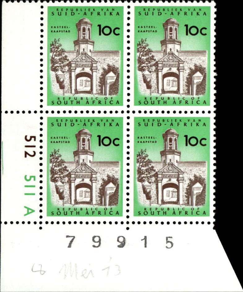RSA 1973/05 Definitive Issue 10c Cyl. No 512 511A