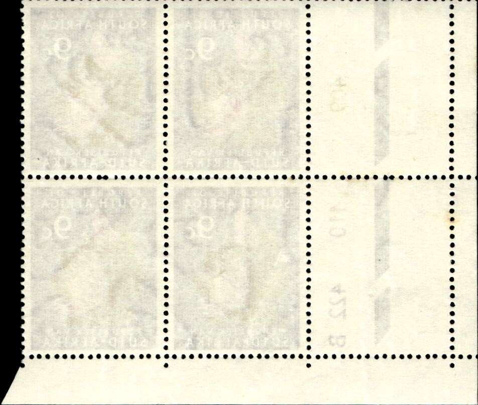 RSA 1972/03 Definitive issue 9c Cyl No 409 410 422B