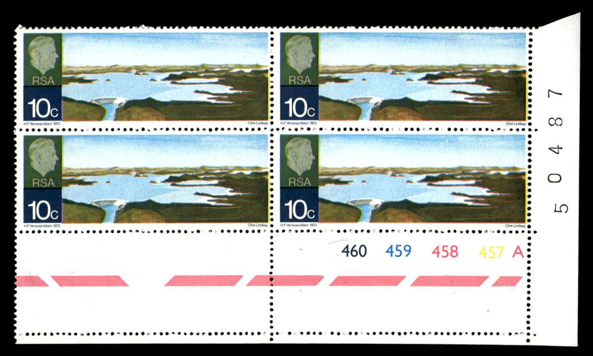 RSA 1972/03/04 Opening of Hendrik Verwoerd Dam 10c Cyl No 460 459 458 457A