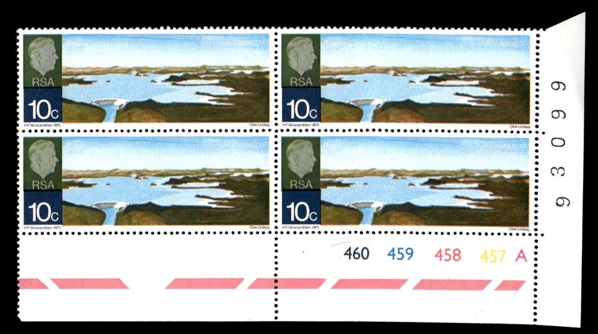 RSA 1972/03/04 Opening of Hendrik Verwoerd Dam 10c Cyl No 460 459 458 457A