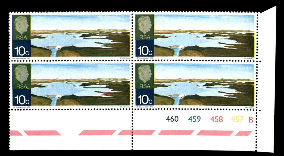 RSA 1972/03/04 Opening of Hendrik Verwoerd Dam 10c Cyl No 460 459 458 457B