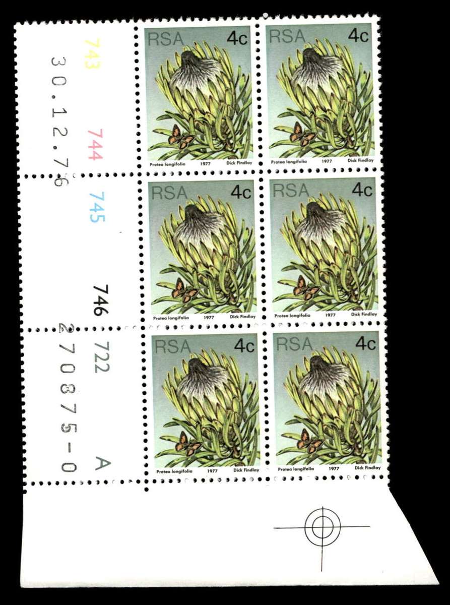 RSA 1976/12/30 3rd Definitive Issue 4c Cyl 743 744 745 746 722 A