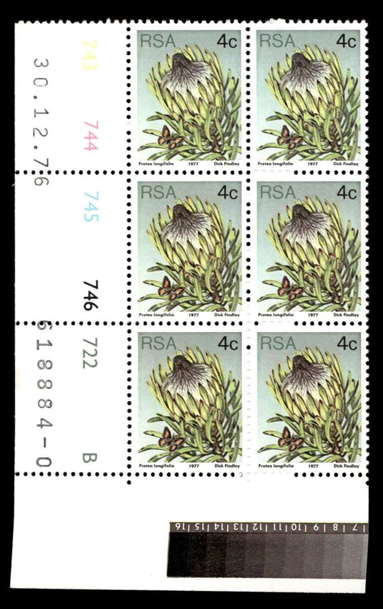 RSA 1976/12/30 3rd Definitive Issue 4c Cyl 743 744 745 746 722 B