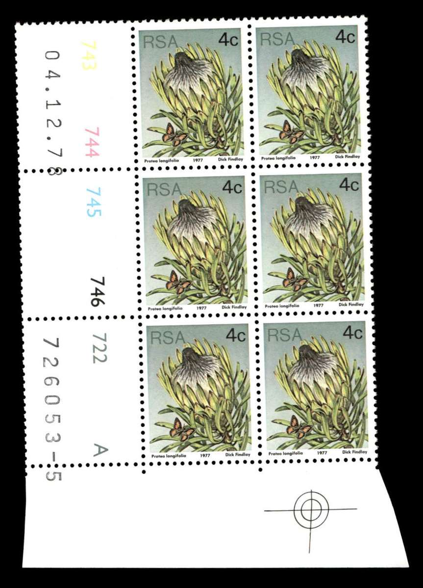 RSA 1978/12/04 3rd Definitive Issue 4c Cyl 743 744 745 746 722 A