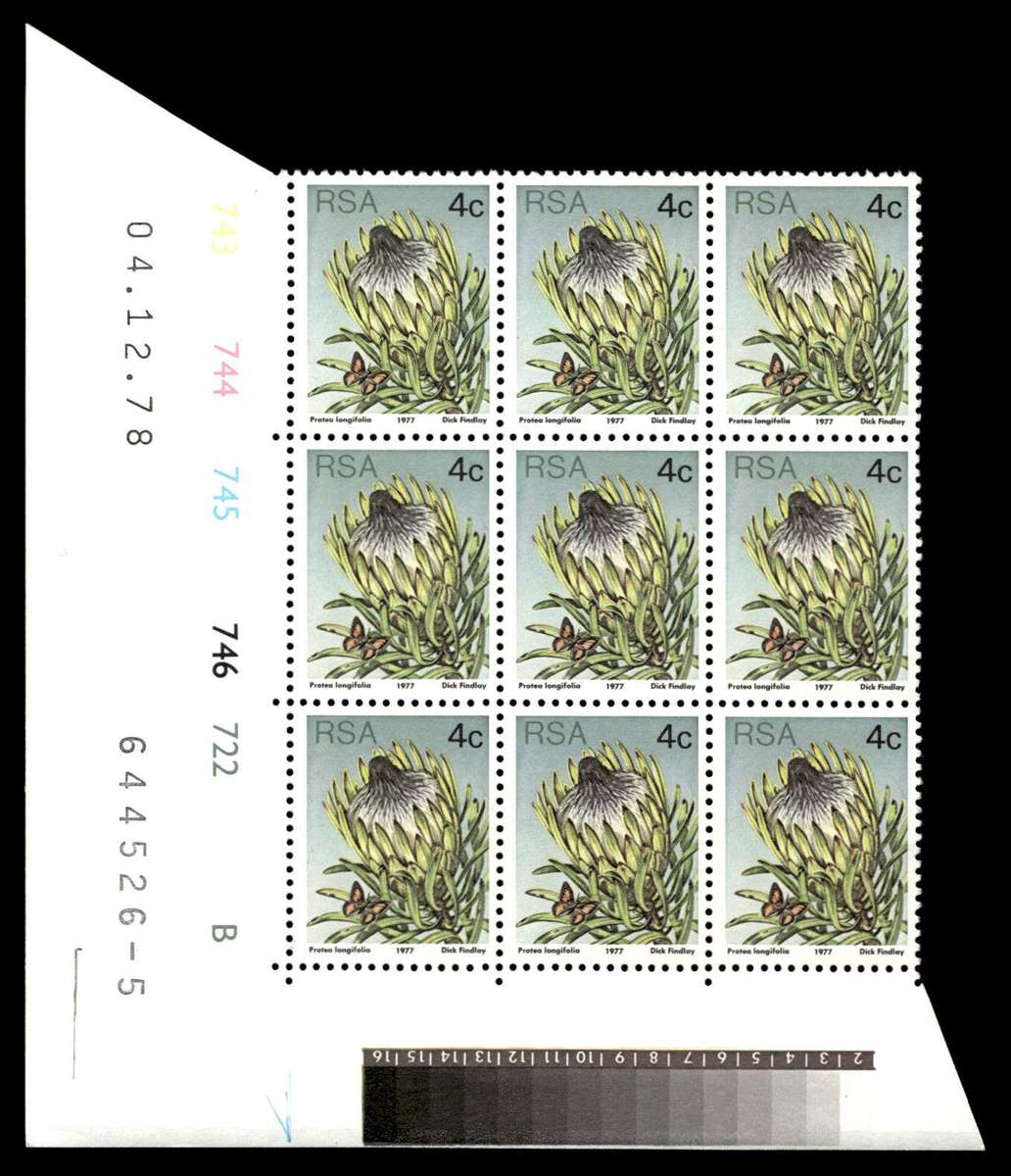 RSA 1978/12/04 3rd Definitive Issue 4c Cyl 743 744 745 746 722 B