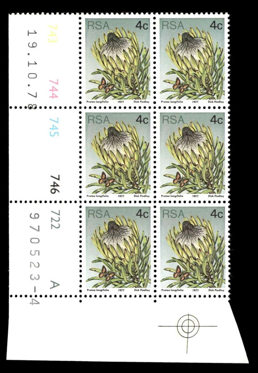 RSA 1978/10/19 3rd Definitive Issue 4c Cyl 743 744 745 746 722 A